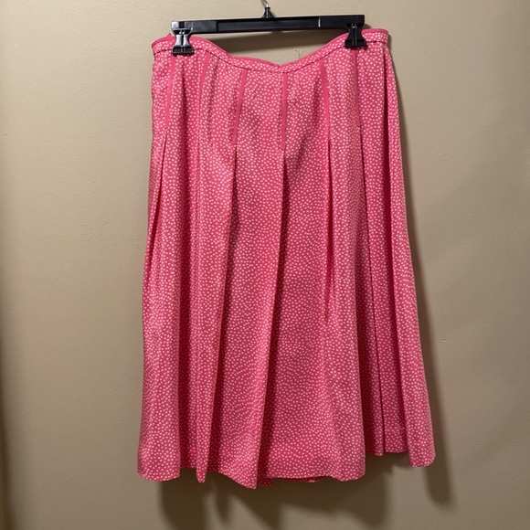 Pendleton Vintage Pink & White Polka Dot Skirt & Short Sleeve Blouse Set - Picture 13 of 15